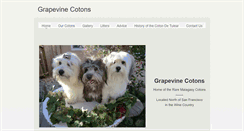 Desktop Screenshot of grapevinecotons.com